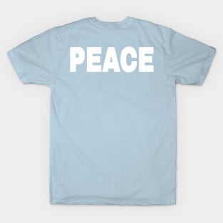 PEACE - White - Back T-Shirt